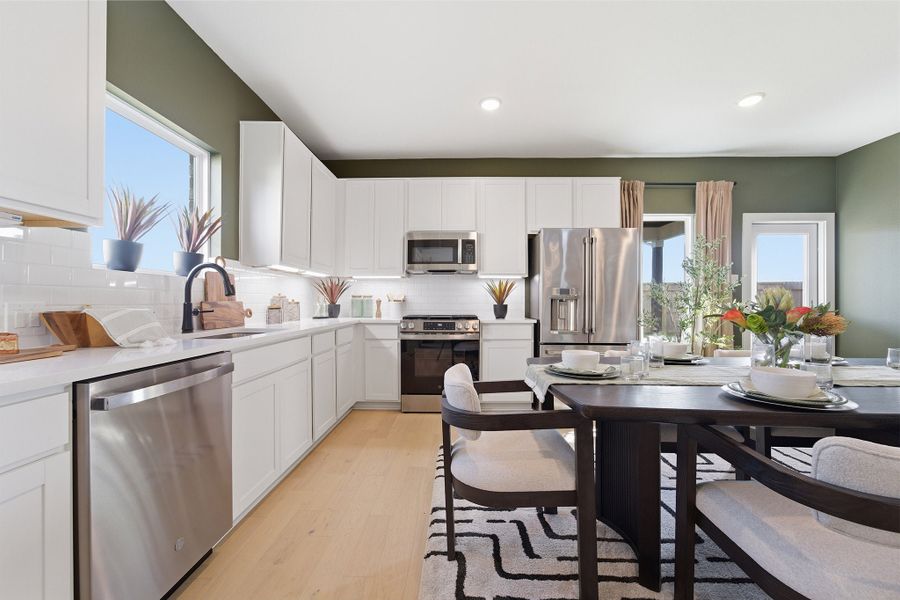 Furnished interior in a model home at Ashland in Angleton (Image 66).