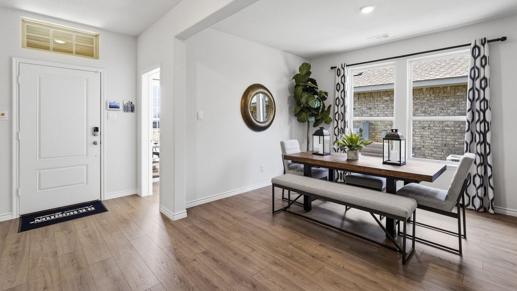 Furnished interior in a model home at The Woods at Lindsey Place in Anna (Image 50).