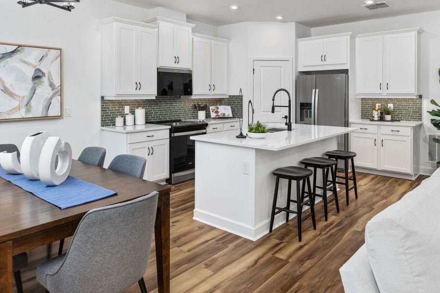 Furnished interior in a model home at Fox Field Farms in Broadway (Image 8).