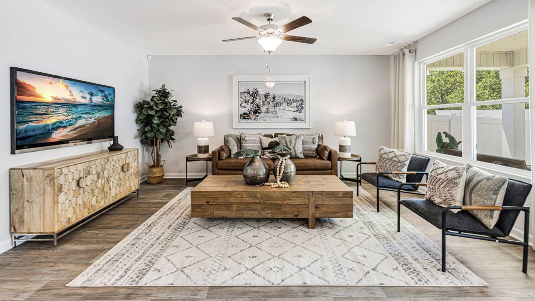 Furnished interior in a model home at Vineyard Trail in Jacksonville (Image 6).