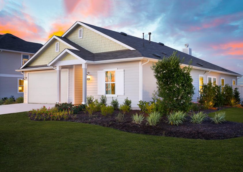 Front exterior of a home in the Casetta Ranch community, located in Kyle, TX (Image 25).