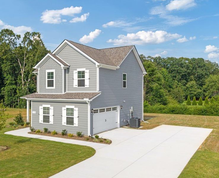 side entry garages with large driveways