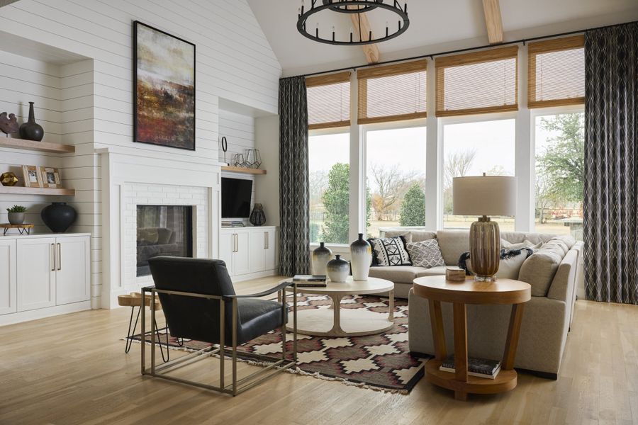 Furnished interior in a model home at Whitestone Estates in Parker (Image 8).