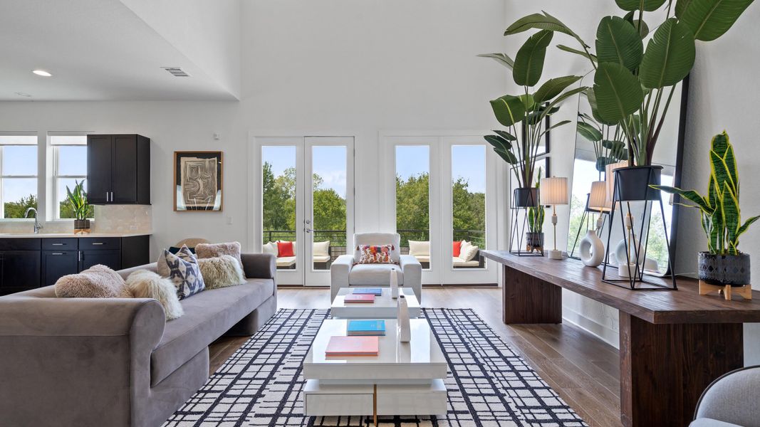 Furnished interior in a model home at Agave in Austin (Image 6).