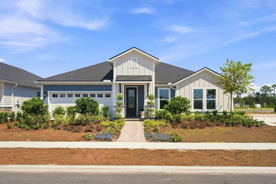Front exterior of a home in the The Preserve at Laurelton – Canopy Collection community, located in Green Cove Springs, FL (Image 25).