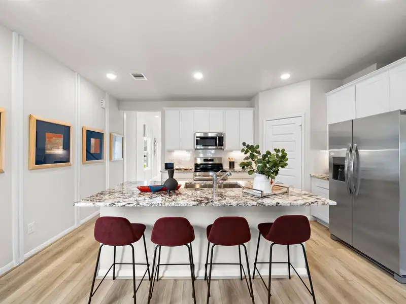 Furnished interior in a model home at Liberty Estates in Cleveland (Image 7).