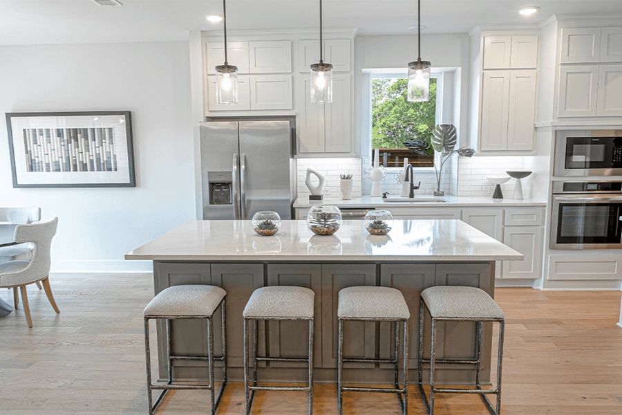 Furnished interior in a model home at Solterra in Mesquite (Image 10).