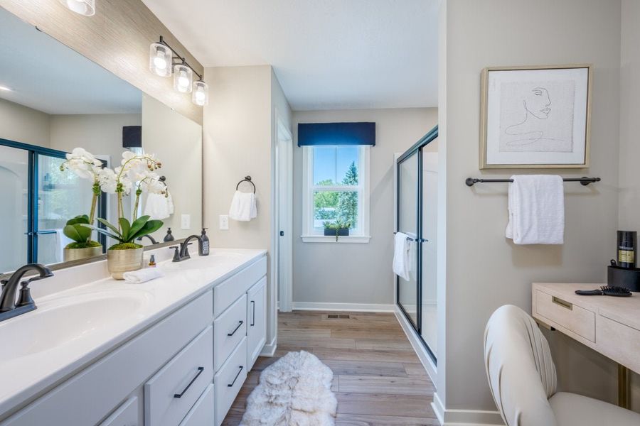 Furnished interior in a model home at Cherry Glen in Euharlee (Image 37).