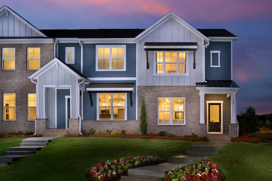 Front exterior of a home in the Hardy Pond Townhomes community, located in Rock Hill, SC (Image 4).