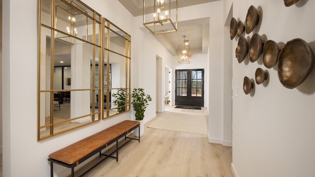 Furnished interior in a model home at Audubon Park 45' in Magnolia (Image 5).