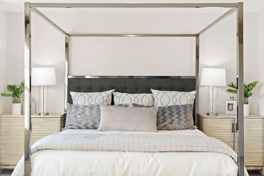 Furnished interior in a model home at Haven at Rocky River in Concord (Image 39).