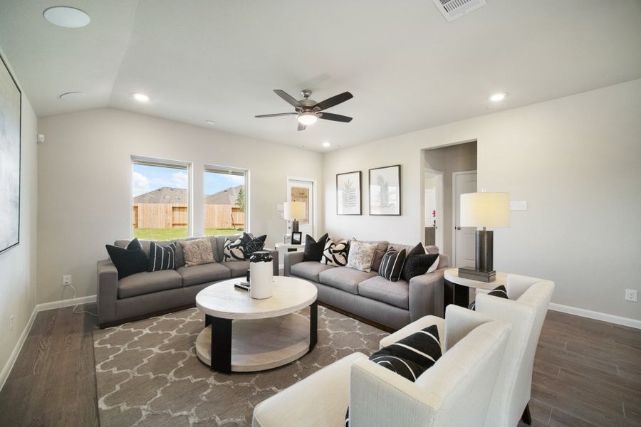 Furnished interior in a model home at Montgomery Ridge: Montgomery Ridge 50E' Homesites in Montgomery (Image 11).