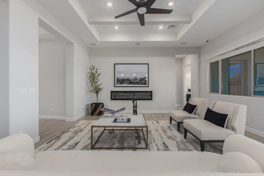 Furnished interior in a model home at Bellero Estates in Queen Creek (Image 47).
