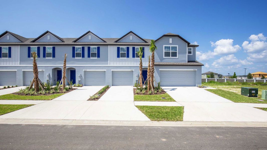 Front exterior of a home in the Mirada community, located in San Antonio, FL (Image 2).