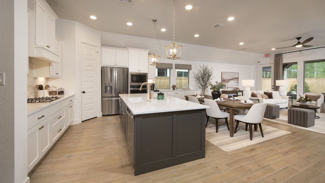 Furnished interior in a model home at Kresston 50' in Montgomery (Image 6). Furnished interior in a model home at Kresston 50' in Montgomery (Image 6).