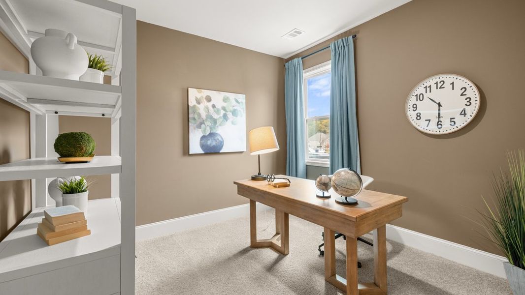 Furnished interior in a model home at Haven Abbey in Cumming (Image 38).