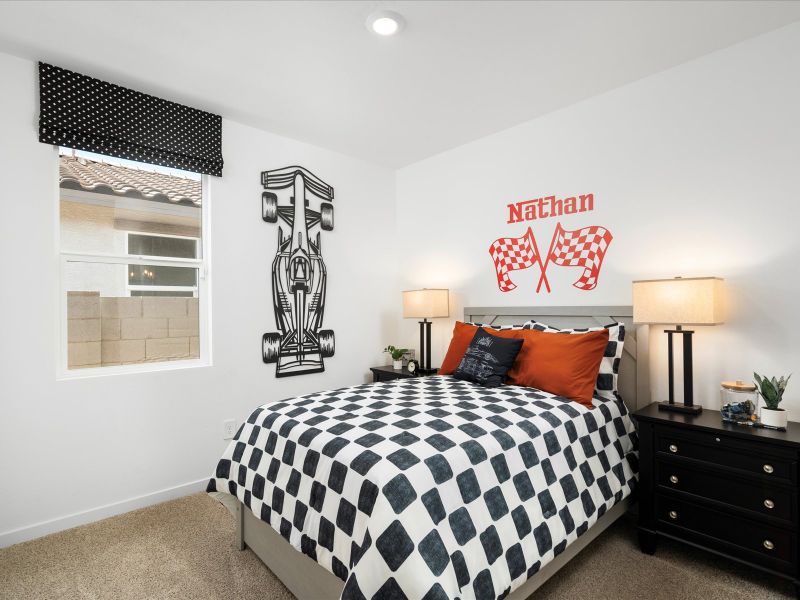 Bedroom in the Lark Floorplan at Rancho Mirage