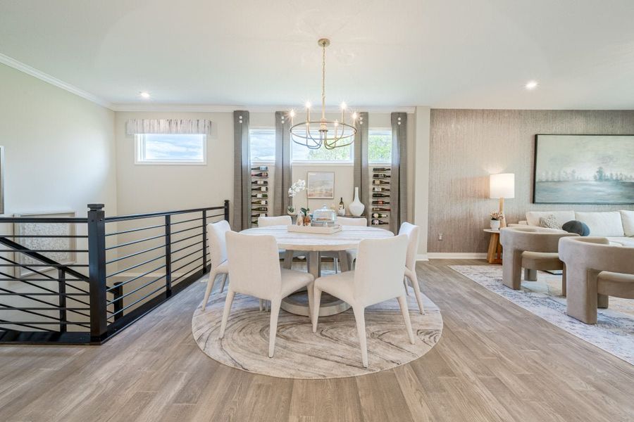 Furnished interior in a model home at Stonehaven in Hoschton (Image 25).
