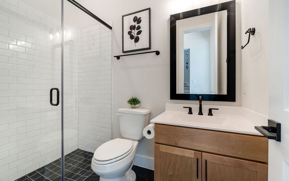 Furnished interior in a model home at Marvida in Cypress (Image 9).