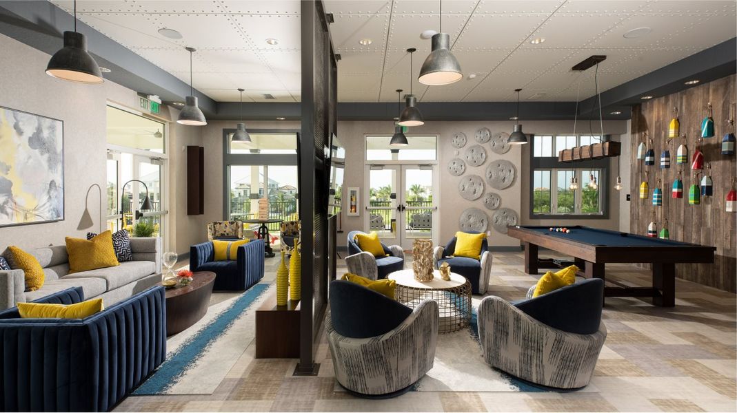 Clubhouse sitting room