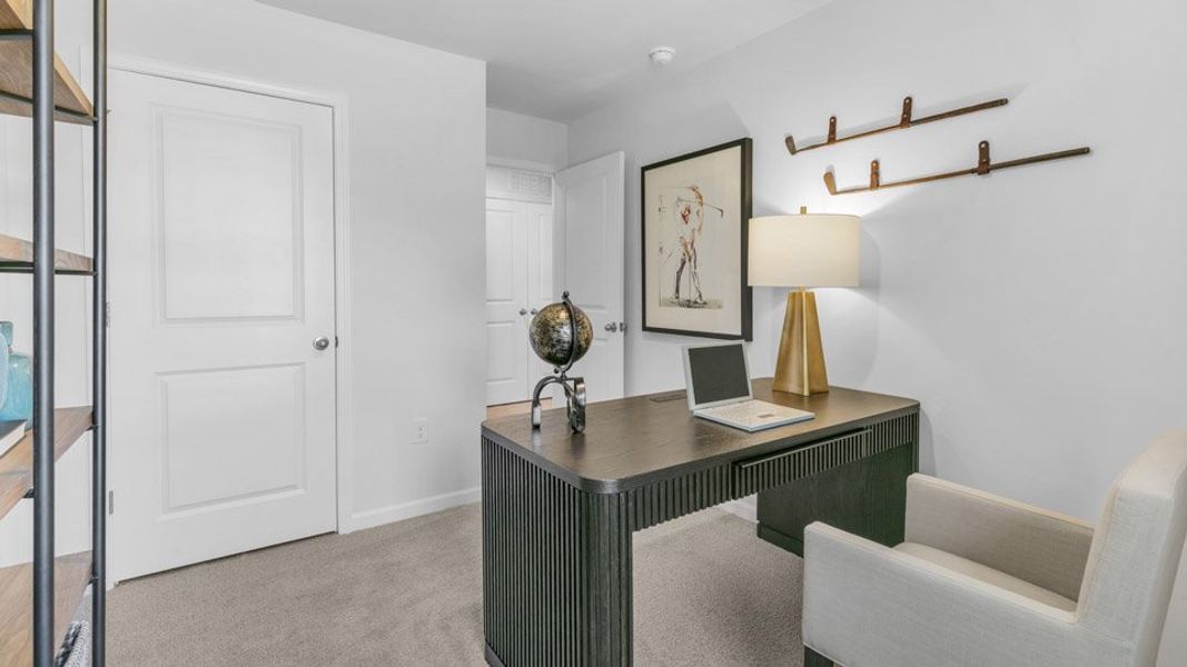 Furnished interior in a model home at The Townes at Martin Farms in Aberdeen (Image 26).