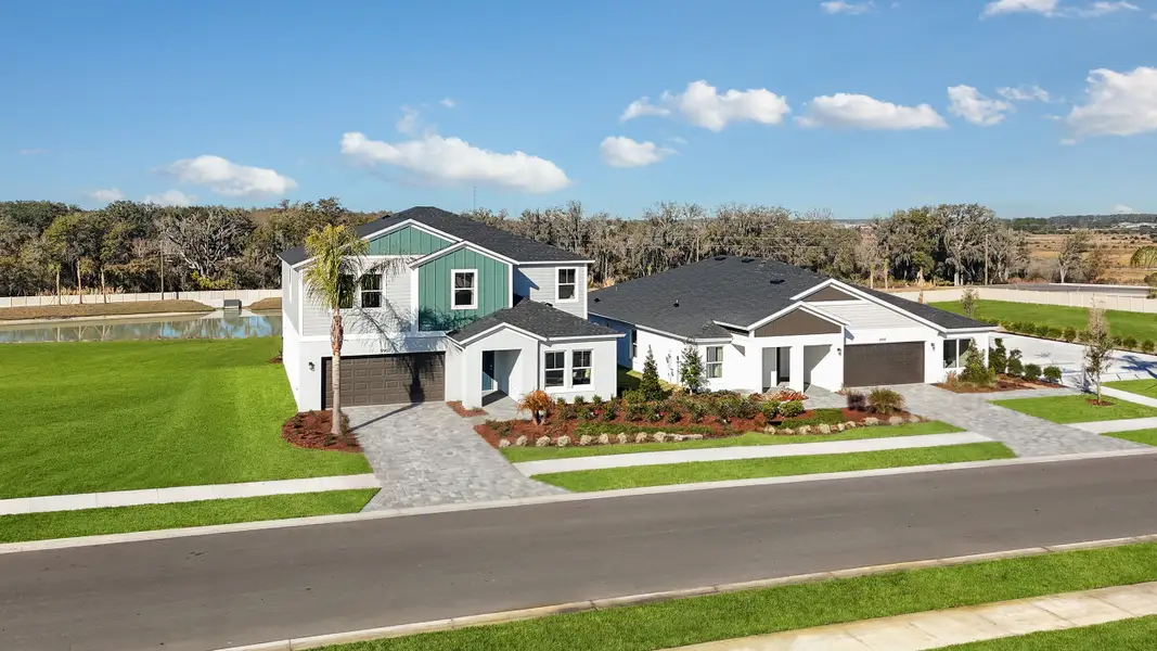 Front exterior of a home in the Pasadena Landing community, located in Wesley Chapel, FL (Image 3). Front exterior of a home in the Pasadena Landing community, located in Wesley Chapel, FL (Image 3).