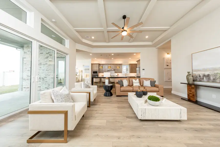 Furnished interior in a model home at Amira: Premier Collection in Tomball (Image 4).