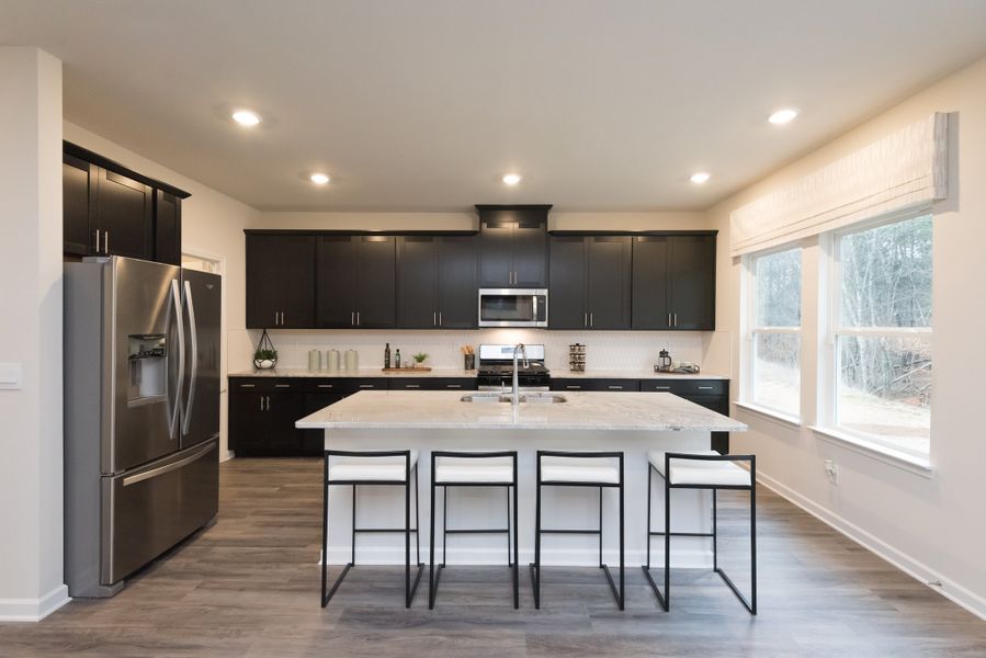 Cook and entertain at the versatile kitchen island.