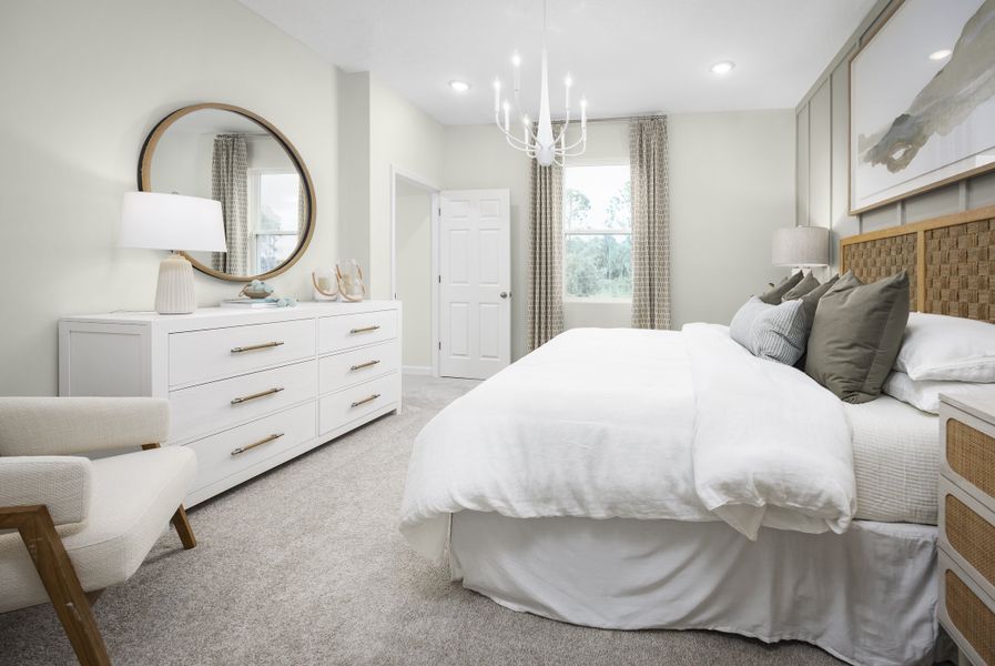 Furnished interior in a model home at The Manors at Hodges Reserve in Howey-in-the-Hills (Image 6).