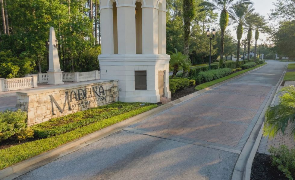 Entrance to the Madeira at St Augustine community in St. Augustine, FL, featuring signage and landscaping (Image 2).