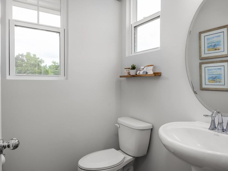 Furnished interior in a model home at Gregory Village Townhomes in Lillington (Image 19).