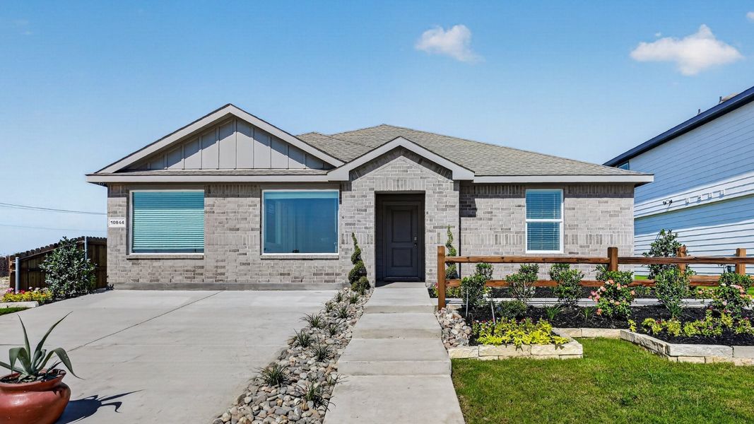 Front exterior of a home in the Sunnycreek community, located in Crowley, TX (Image 14). Front exterior of a home in the Sunnycreek community, located in Crowley, TX (Image 14).