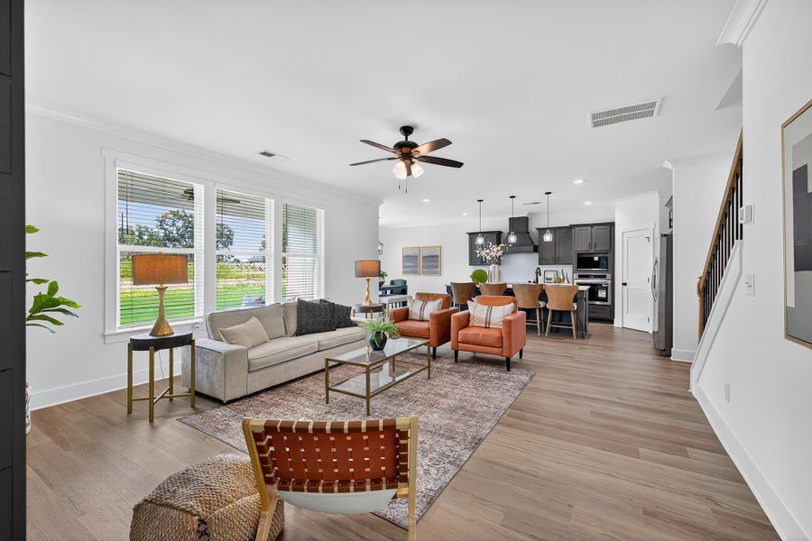 Furnished interior in a model home at Cotton Creek in Good Hope (Image 6).