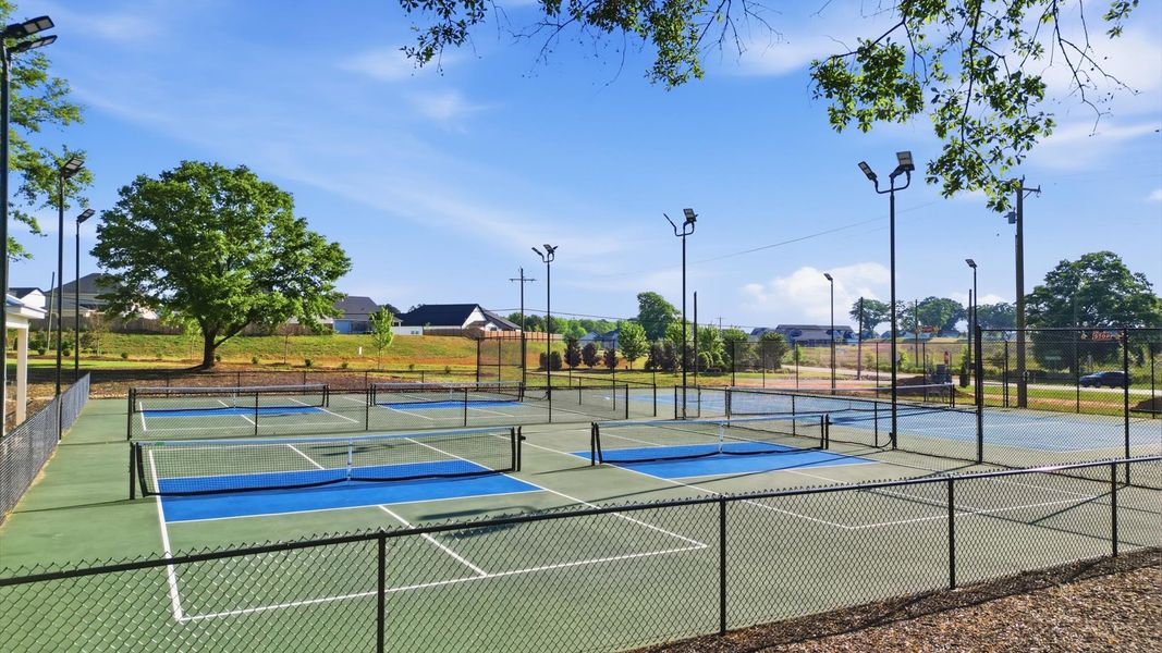Pickleball courts at Midway Amenities Center in Anderson, SC