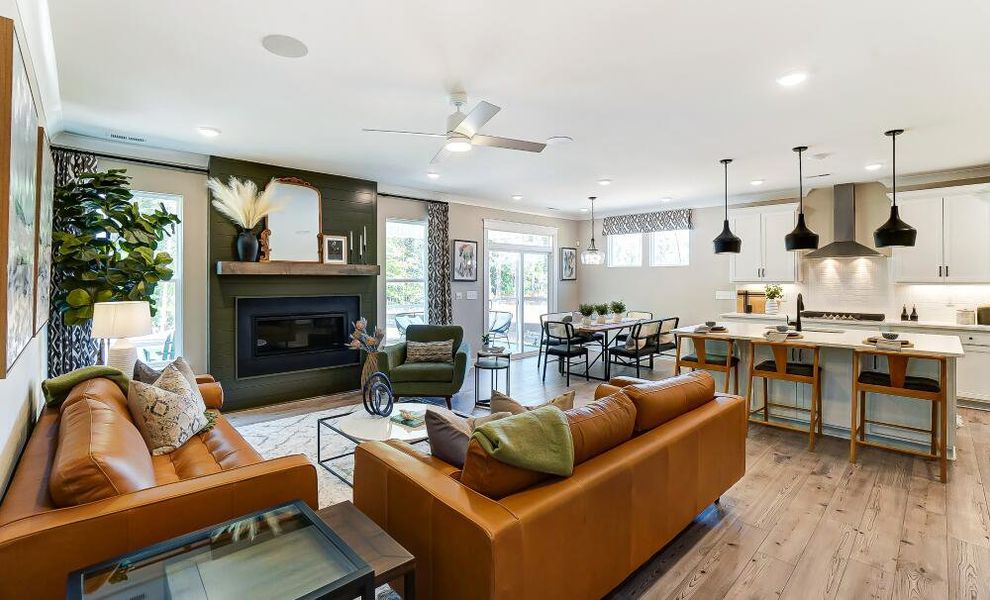 Furnished interior in a model home at The Greens at Springlake in York (Image 5).