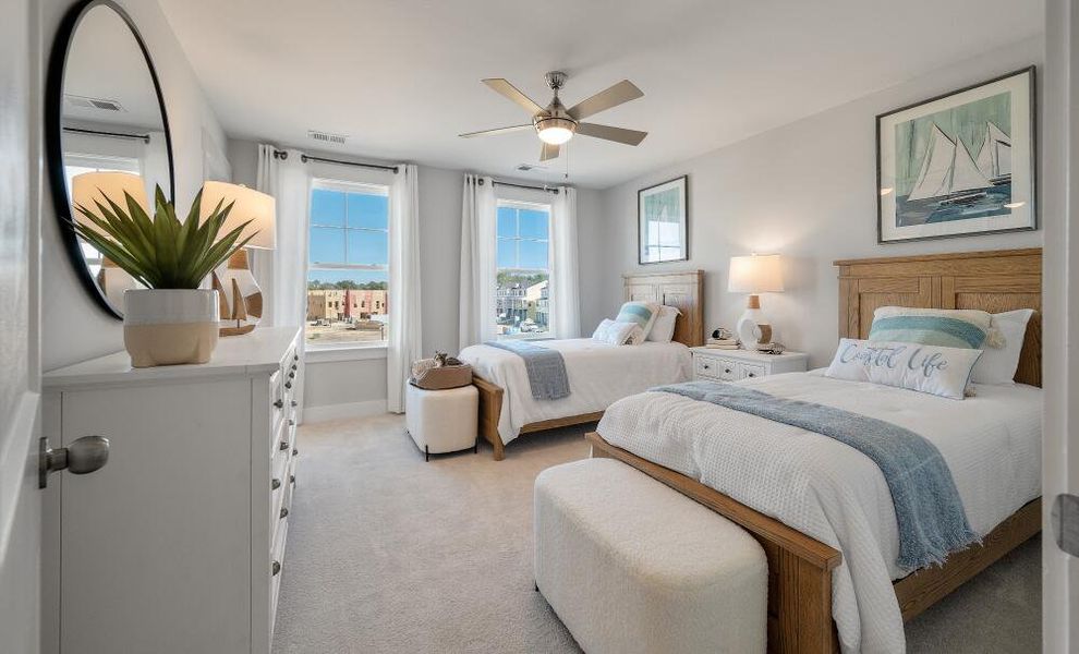 Furnished interior in a model home at New Riverside Village in Bluffton (Image 26).