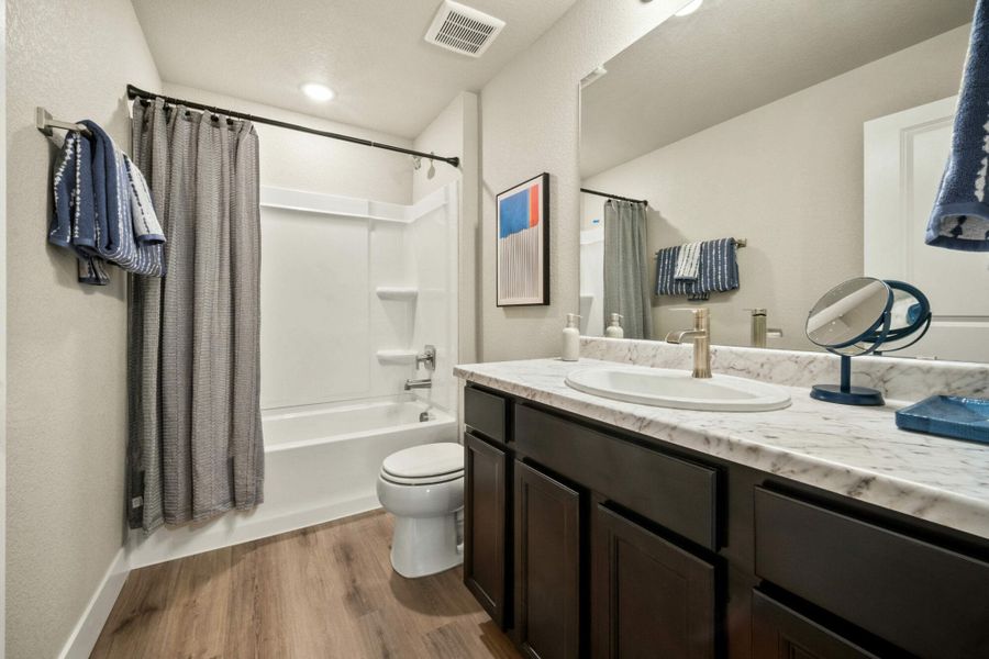 Furnished interior in a model home at Aspen Ranch in Fountain (Image 22).