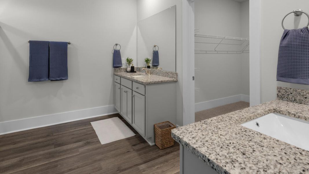 Furnished interior in a model home at The Grove at Blake Farm in Wilmington (Image 29).