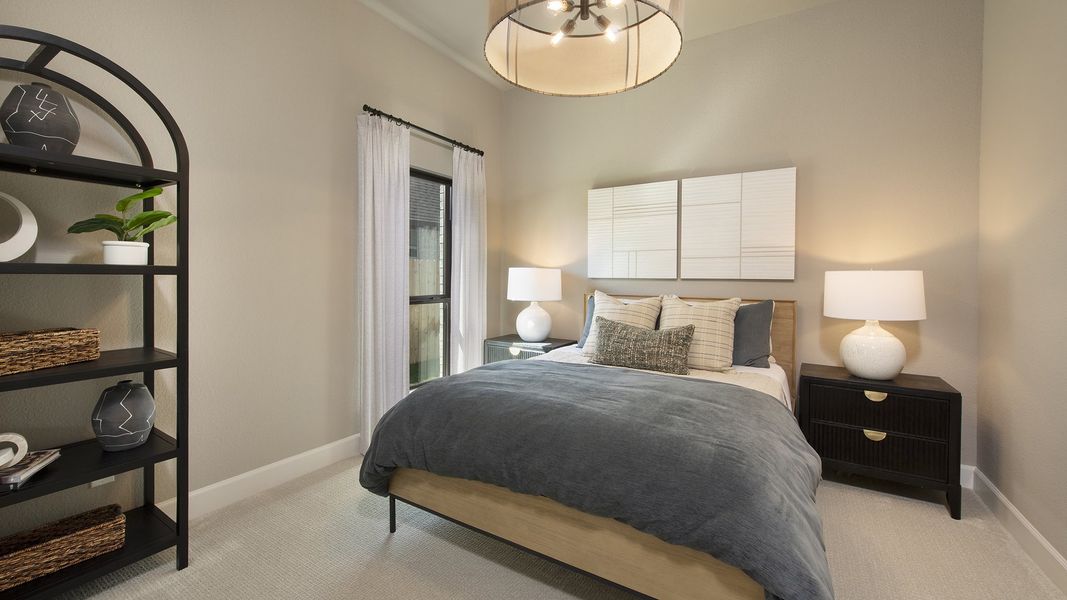 Furnished interior in a model home at Everly 50' in Hockley (Image 16).