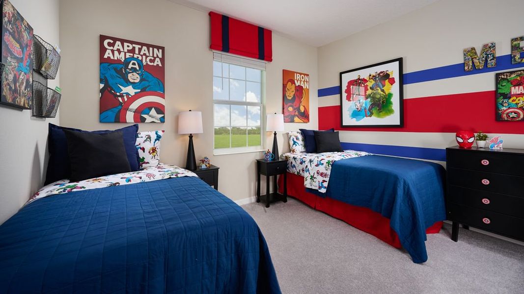 Furnished interior in a model home at Cypress Park Estates in Haines City (Image 24).