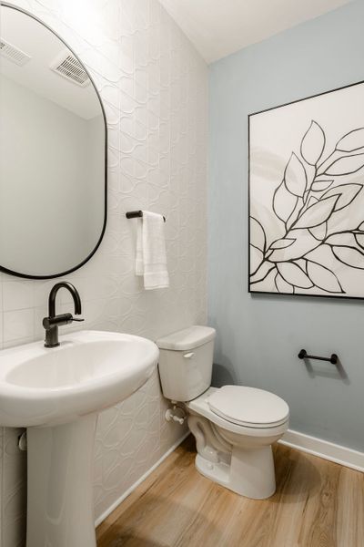 Furnished interior in a model home at Mayes Hall in Davidson (Image 66).