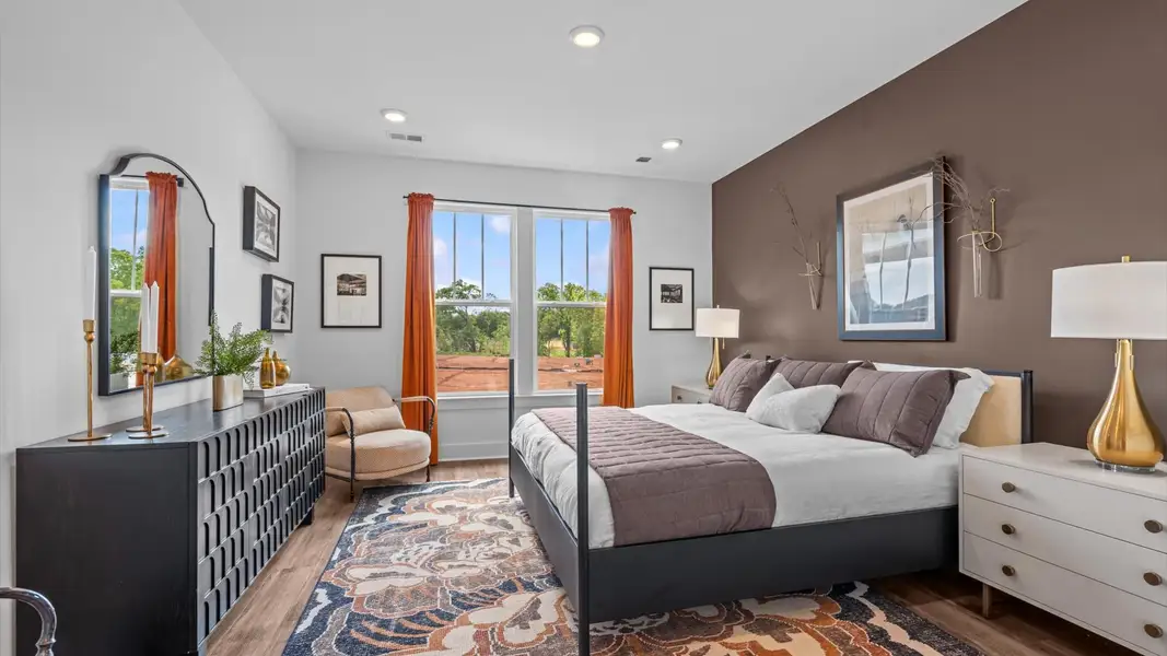 Furnished interior in a model home at Village at Midway in Anderson (Image 9).