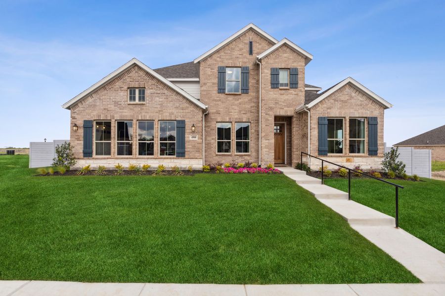 Front exterior of a home in the Painted Tree Lakeside community, located in McKinney, TX (Image 3).