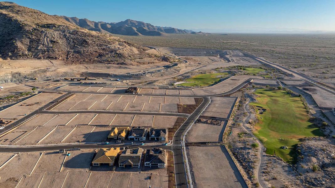 Aerial view of the The Ridge at Victory community in Buckeye, AZ, showing layout and nearby surroundings (Image 6).