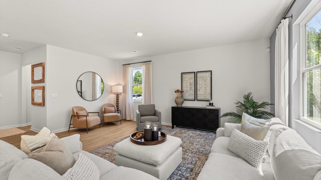 Furnished interior in a model home at Aurora Creek in Dallas (Image 26). Furnished interior in a model home at Aurora Creek in Dallas (Image 26).
