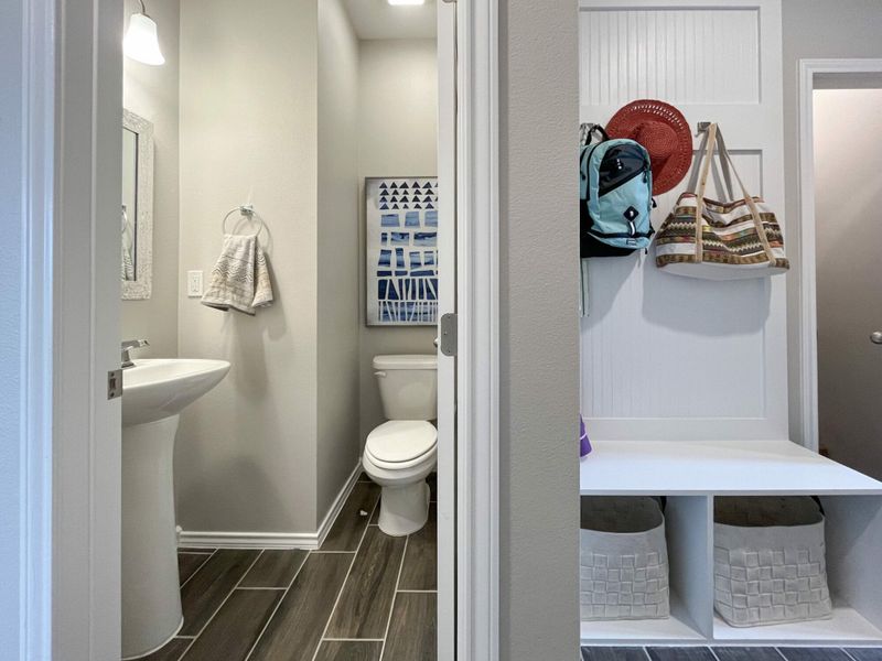 Furnished interior in a model home at Villas San Agustin in Laredo (Image 21).