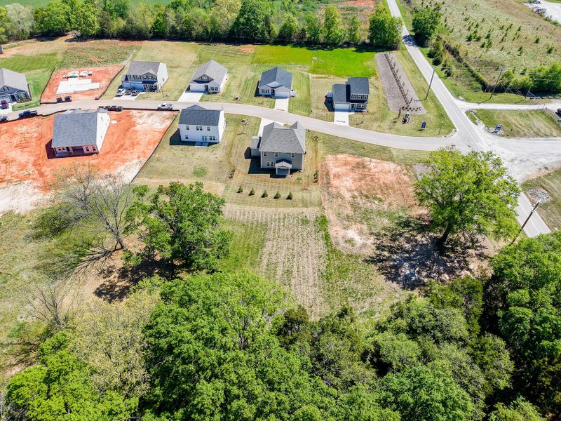 Aerial view of the Burke Estates community in Chesnee, SC, showing layout and nearby surroundings (Image 10).