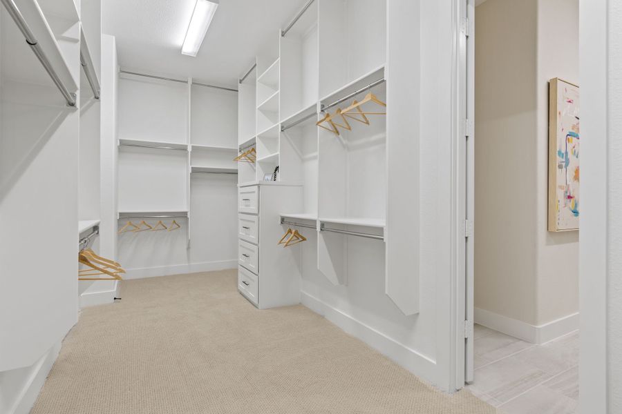 Plan 1640 Main Closet - Mosaic 60s Model - Photo by American Legend Homes