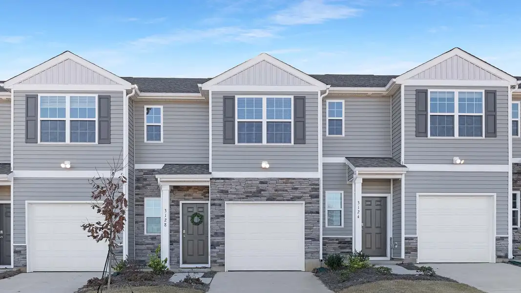 Front exterior of a home in the The Townes at Troutman community, located in Troutman, NC (Image 1).