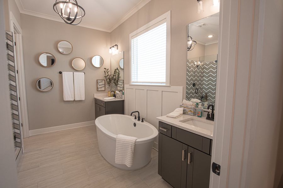 Furnished interior in a model home at Myers Park in Arlington (Image 8).